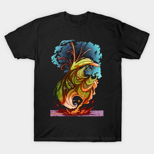 Alien Dragon T-Shirt by iisjah